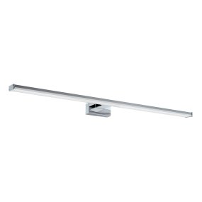 Pandella 78cm Chrome lampe de salle de bain De Eglo - Dot&eacute;e d'une &eacute;l&eacute;gante finition chrom&eacute;e et d'une LED int&eacute;gr&eacute;e, elle produit une lumi&egrave;re blanche et claire &agrave; 4&nbsp;000&nbsp;K et un flux lumineux de 1&nbsp;700&nbsp;lumens.