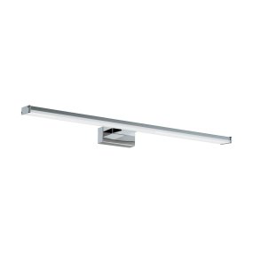 Pandella 60cm Chrome lampe de salle de bain De Eglo - Dot&eacute;e d'une &eacute;l&eacute;gante finition chrom&eacute;e et d'une LED int&eacute;gr&eacute;e, elle produit une lumi&egrave;re blanche et claire &agrave; 4&nbsp;000&nbsp;K et un flux lumineux de 1&nbsp;350&nbsp;lumens.