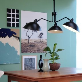 Futura Ø95 Noir mat suspension De Dyberg Larsen - Le lustre Futura est un choix sophistiqué qui ajoute du style et du luxe à votre maison.