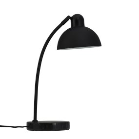 Eric 48cm Noir lampe de bureau De Dyberg Larsen - Découvrez l'élégante lampe de table Eric avec sa base en marbre unique et ses détails courbes qui lui donnent une expression sophistiquée.