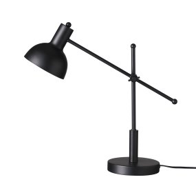 London 42cm Noir lampe de bureau De Dyberg Larsen - La lampe de bureau London a un design classique et sophistiqué avec une touche moderne.