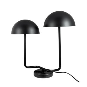 Cluster 42cm Noir lampe de table De Dyberg Larsen - De två lampskärmarna ger en behaglig och balanserad belysning, perfekt både för arbete och mysiga hörn.