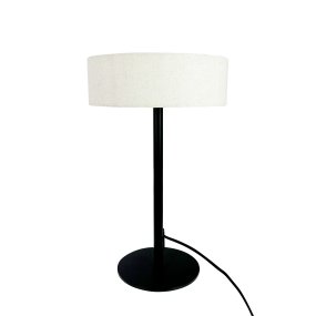 Calix 40cm Noir lampe de table De Dyberg Larsen - La base robuste et la forme simple permettent un placement facile dans une variété d'environnements tout en fournissant un éclairage d'ambiance et en servant d'élément de design élégant.