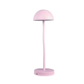 Fonzy 38cm Rose portable De Dyberg Larsen - Fonzy bordslampa &auml;r b&aring;de rolig och praktisk, och dess flexibilitet g&ouml;r den till ett perfekt val f&ouml;r den som vill ha en lampa som &auml;r b&aring;de funktionell och stilren.