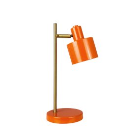 Ocean Mini 28cm Orange portable De Dyberg Larsen - L'Ocean Mini est une version compacte et rechargeable de la c&eacute;l&egrave;bre lampe de table, alliant design r&eacute;tro et fonctionnalit&eacute;s modernes.