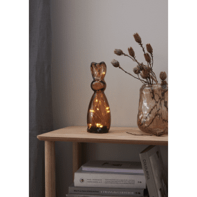 Harry Brun De Star Trading - &Eacute;l&eacute;gante d&eacute;coration de table en verre brun.