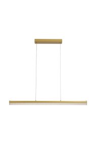 Madeleine 100cm Or De Searchlight - Id&eacute;ale au-dessus d'une grande table &agrave; manger ou dans la cuisine, elle offre un &eacute;clairage homog&egrave;ne et chaleureux.