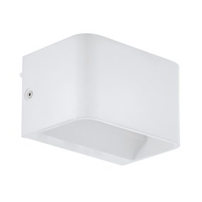 Sania 13cm Blanc applique murale De Eglo - Sania est une applique murale &eacute;l&eacute;gante et moderne en m&eacute;tal blanc qui s'int&egrave;gre harmonieusement &agrave; la plupart des int&eacute;rieurs.