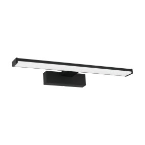 Pandella 40cm Noir lampe de salle de bain De Eglo - Son design moderne avec une finition noire et sa LED int&eacute;gr&eacute;e produisent une lumi&egrave;re blanche et claire &agrave; 4&nbsp;000&nbsp;K et un flux lumineux de 900&nbsp;lumens.