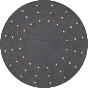 Tapis Pour Sapin De Noël Gris De Star Trading - Gris; Tapis en &eacute;pic&eacute;a de 80 cm de diam&egrave;tre.