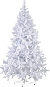 Quebec 210cm Blanc De Star Trading - Sapin de No&euml;l blanc d'une hauteur de 210 cm pour une utilisation int&eacute;rieure et ext&eacute;rieure.