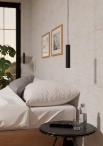 Almudaina Ø4 Noir suspension De Eglo - Elle est particuli&egrave;rement mise en valeur lorsqu'elle est install&eacute;e en groupe, par exemple plusieurs suspensions align&eacute;es au-dessus d'une table de cuisine ou de salle &agrave; manger, cr&eacute;ant ainsi un ensemble harmonieux et &eacute;l&eacute;gant.