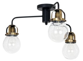 Paris Ø66 Noir plafonnier De Hallbergs - Paris est un plafonnier élégant au design rustique en métal dans les couleurs oxyde et noir.