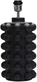 Bubbles 30cm Noir pied de lampe De Hallbergs - Livré avec câble, interrupteur d'alimentation et prise.