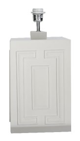 Stucco 48cm Blanc mat pied de lampe De Hallbergs - Stucco est une base de lampe moderne avec un design élégant.