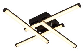 Kirina 50cm Noir plafonnier De Globo Lighting - Kirina adderar moderna stil till rummet med dess innovativa, kvadratiska design.
