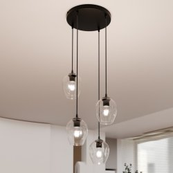 Istar Premium Ø40 Transparent suspension De Emibig Lighting - Istar est une collection de plafonniers polyvalente et intemporelle.
