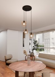 Istar Premium Ø40 Ambre suspension De Emibig Lighting - Istar est une collection de plafonniers polyvalente et intemporelle.