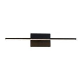 Amalfi 60cm Noir lampe de salle de bain De Searchlight - Avec son esthétique élégante et sa fonctionnalité pratique, Amalfi allie parfaitement style et fonctionnalité : elle est idéale pour éclairer œuvres d'art, miroirs ou autres éléments de la maison.