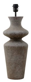 Belladonna 60cm Grå pied de lampe De Hallbergs - Denna dekorativa lampfot i keramik har en mjukt formad silhuett som ger ett elegant och organiskt uttryck.