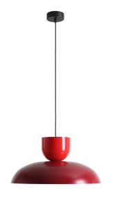 Ella Ø47 ROUGE suspension De Artera - Ses magnifiques couleurs, rouge vif et bordeaux, en font un élément central à la fois ludique et élégant dans tout intérieur.