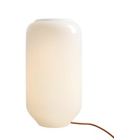 Flask 36cm Blanc/terre cuite lampe de table De Artera - Le câble couleur terre cuite apporte une belle touche de couleur et confère à la lampe une allure harmonieuse et ludique.