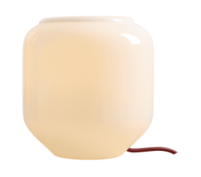 Flask 18cm Blanc/rouge lampe de table De Artera - Flask est une lampe de table élégante aux formes douces et arrondies et à la palette de couleurs modernes.
