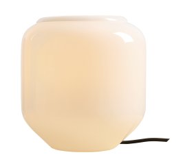 Flask 18cm Blanc/noir lampe de table De Artera - Flask est une lampe de table élégante aux formes douces et arrondies et à la palette de couleurs modernes.