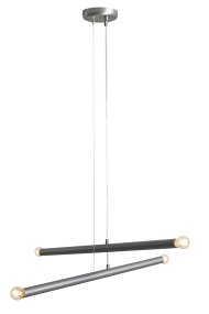 Tubo 4 100cm Acier suspension De Artera - Chaque tube mesure 100 cm de long et 3,2 cm de diamètre, et est équipé d'une source lumineuse à chaque extrémité.
