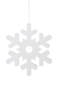 Origo Ø37 Blanc De Markslöjd - Fournie avec un c&acirc;ble blanc de 3,5 m&egrave;tres muni d'une prise et d'une ampoule E14 rempla&ccedil;able (1 W) diffusant une douce lumi&egrave;re, elle est id&eacute;ale pour cr&eacute;er une ambiance hivernale cosy et une atmosph&egrave;re festive pour No&euml;l.