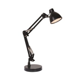 Bronx 40cm Noir lampe de bureau De Halo Design - Les articulations mobiles permettent de diriger et d'aligner la lumière comme souhaité, ce qui la rend idéale comme lampe de lecture.