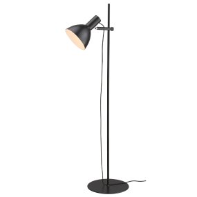 Baltimore 1 Noir lampadaire De Halo Design - Il est recommandé de le placer comme lampe de lecture à côté du canapé ou dans le salon, où il fournit non seulement un éclairage agréable mais représente également un détail intérieur élégant.