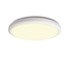 Ultra Ø24 Blanc lampe de salle de bain De Halo Design - Le plafonnier Ultra avec variateur à 3 niveaux est la combinaison parfaite du minimalisme moderne et de la fonctionnalité flexible.