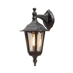 Firenze Noir De Konstsmide - Le design élégant et la lumière chaleureuse de la lampe créent une atmosphère accueillante, parfaite pour les entrées et les patios.