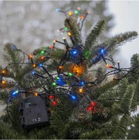 Guirlande Lumineuse Akku 5m Noir De Star Trading - L'espacement de 7 cm entre les LED assure une diffusion homog&egrave;ne de la lumi&egrave;re et une douce lueur accueillante dans le jardin, sur le balcon ou &agrave; l'int&eacute;rieur.