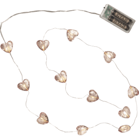 Guirlande Lumineuse Valentine Rose De Star Trading - Livr&eacute;e avec un c&acirc;ble suppl&eacute;mentaire de 30&nbsp;cm pour le compartiment &agrave; piles.