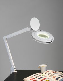 Magni 76cm Blanc lampe de bureau De Halo Design - Magni est une lampe de bureau pratique que vous pouvez facilement fixer au bord de la table à l'aide de la pince.