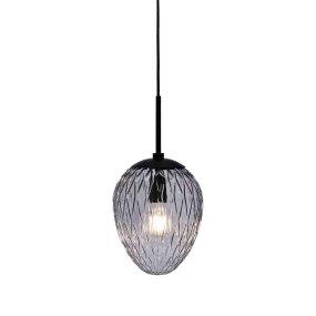 Woods Ø20 Fumée suspension De Halo Design - La suspension noire élégante souligne le design moderne et intemporel de la lampe.