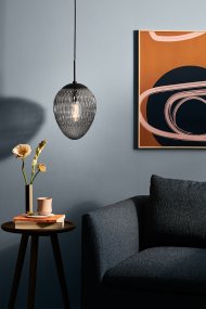 Woods Ø25 Fumée suspension De Halo Design - La suspension noire élégante souligne le design moderne et intemporel de la lampe.