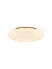 Twist Ø35 Laiton antique plafonnier De Halo Design - Donnez un nouveau souffle &agrave; votre maison avec Twist &ndash; l'&eacute;l&eacute;gant plafonnier/applique murale qui allie &eacute;l&eacute;gance moderne et design unique et torsad&eacute;.