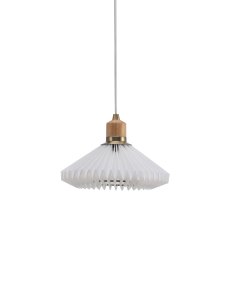 Paris Ø24 Blanc suspension De Halo Design - Le plafonnier Paris est un luminaire élégant et moderne qui allie matériaux naturels et nobles.