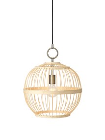 Stockholm Nordic Ø40 Nature suspension De Halo Design - Le plafonnier Stockholm est une solution d'éclairage élégante et unique qui combine des matériaux naturels avec un design moderne.