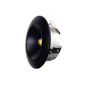 Mini Downlight 3000K Noir De Designlight - Ce spot encastr&eacute; offre un &eacute;clairage d'accentuation &eacute;l&eacute;gant avec un angle de faisceau de 105&deg; et un flux lumineux de 115 lumens.