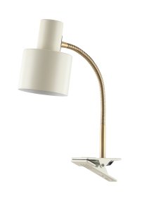 Vogue Crème lampe à pince De Halo Design - Grâce à la fonction de pince pratique, vous pouvez facilement fixer la lampe là où vous en avez besoin – sur votre bureau, votre tête de lit ou votre étagère.