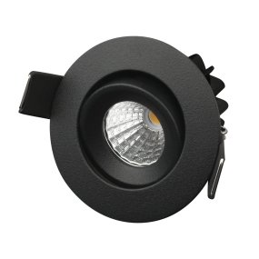 Q-16 Mini Downlight 3000K Noir De Designlight - Indice de protection IP21 (face avant), classe de protection III, angle de faisceau 34&deg;, profondeur d'encastrement 39 mm, profondeur de montage 45 mm, IRC > 85.