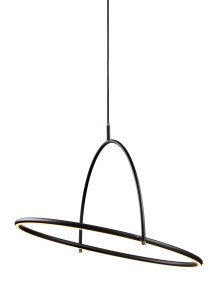 Tilt Ø60 Noir suspension De Halo Design - Grâce à son variateur intégré à 3 niveaux, la luminosité se règle aisément à l'aide d'un interrupteur mural standard – aucun variateur externe n'est nécessaire.