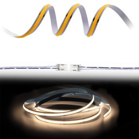 Cobby ruban LED 12V 3000K 5m IP44 De Designlight - Cobby est un ruban LED flexible et de haute qualit&eacute; pour l'&eacute;clairage indirect, id&eacute;al pour les plans de travail, les placards et les &eacute;tag&egrave;res de cuisine o&ugrave; une lumi&egrave;re uniforme et agr&eacute;able est souhait&eacute;e.