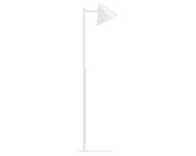 Tratt Micro Blanc lampadaire De Westal - La lampe est fournie avec un c&acirc;ble de 2 m&egrave;tres, un variateur d'intensit&eacute; avec fonction m&eacute;moire et une prise secteur.