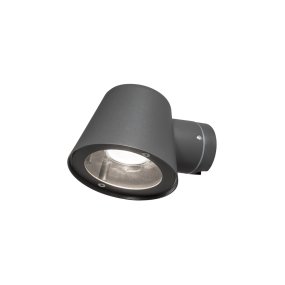 Trieste Gris foncé De Konstsmide - La lampe dirige la lumière vers le bas et crée une lueur douce et agréable qui offre sécurité et élégance dans les espaces extérieurs.