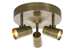 Pilot 3 Antique spot De Aneta Lighting - Chaque tête de projecteur dépend de la direction.
